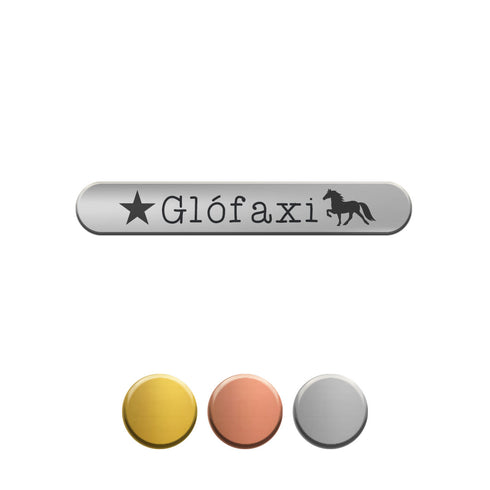 Namens-Plakette Metall klein